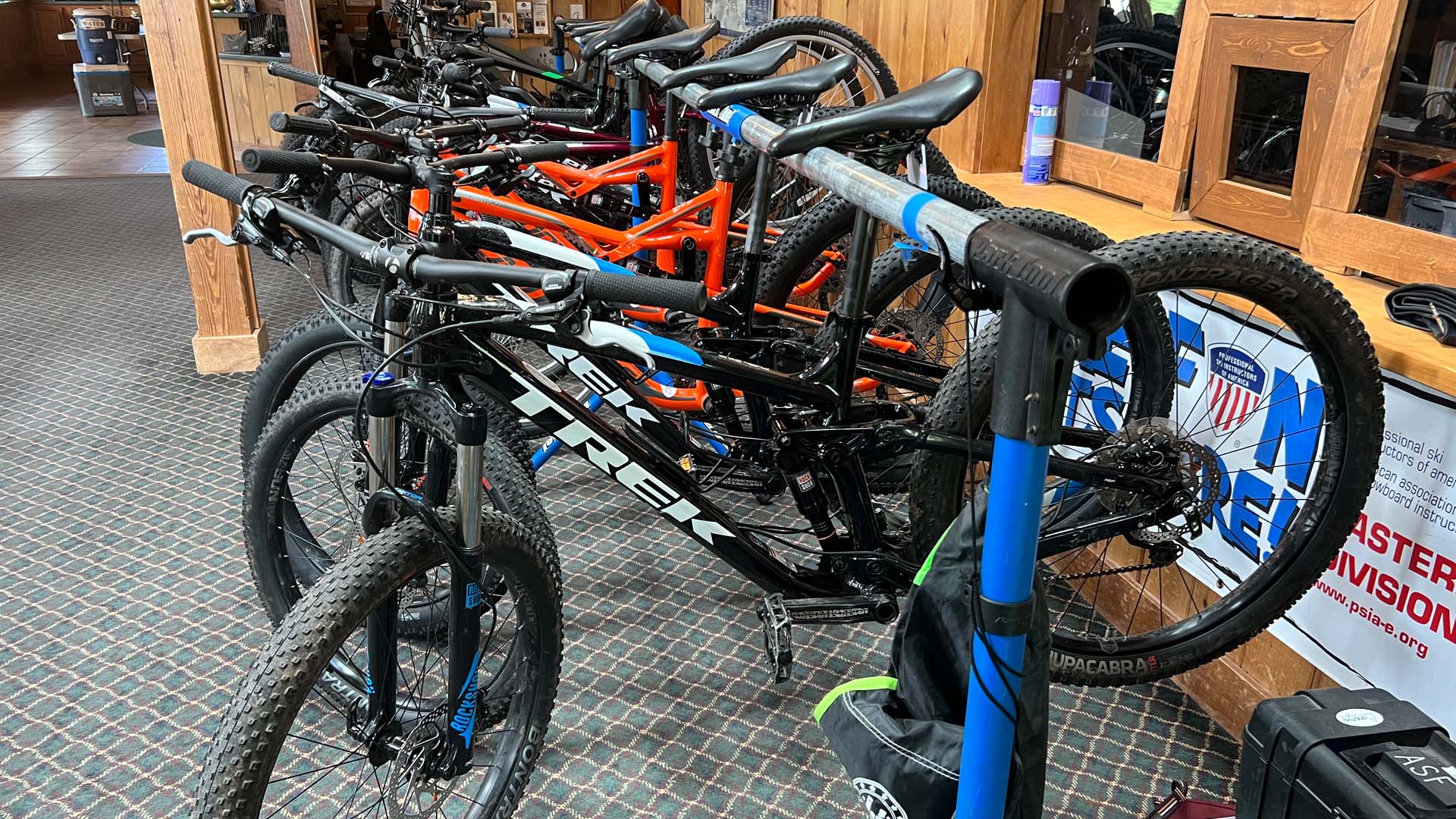 ASF's collection of mountain bikes